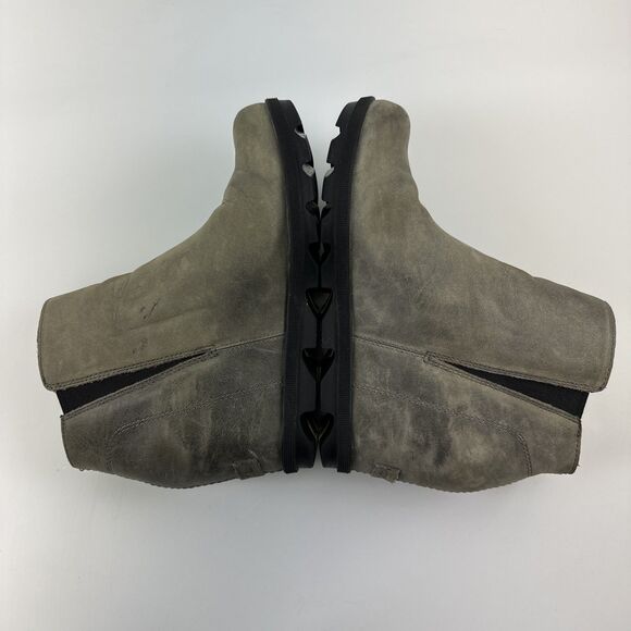 Sorel Joan of Arctic Wedge II Leather Gray Zip Waterproof NL3364-052 Womens 9.5 - Picture 9 of 13